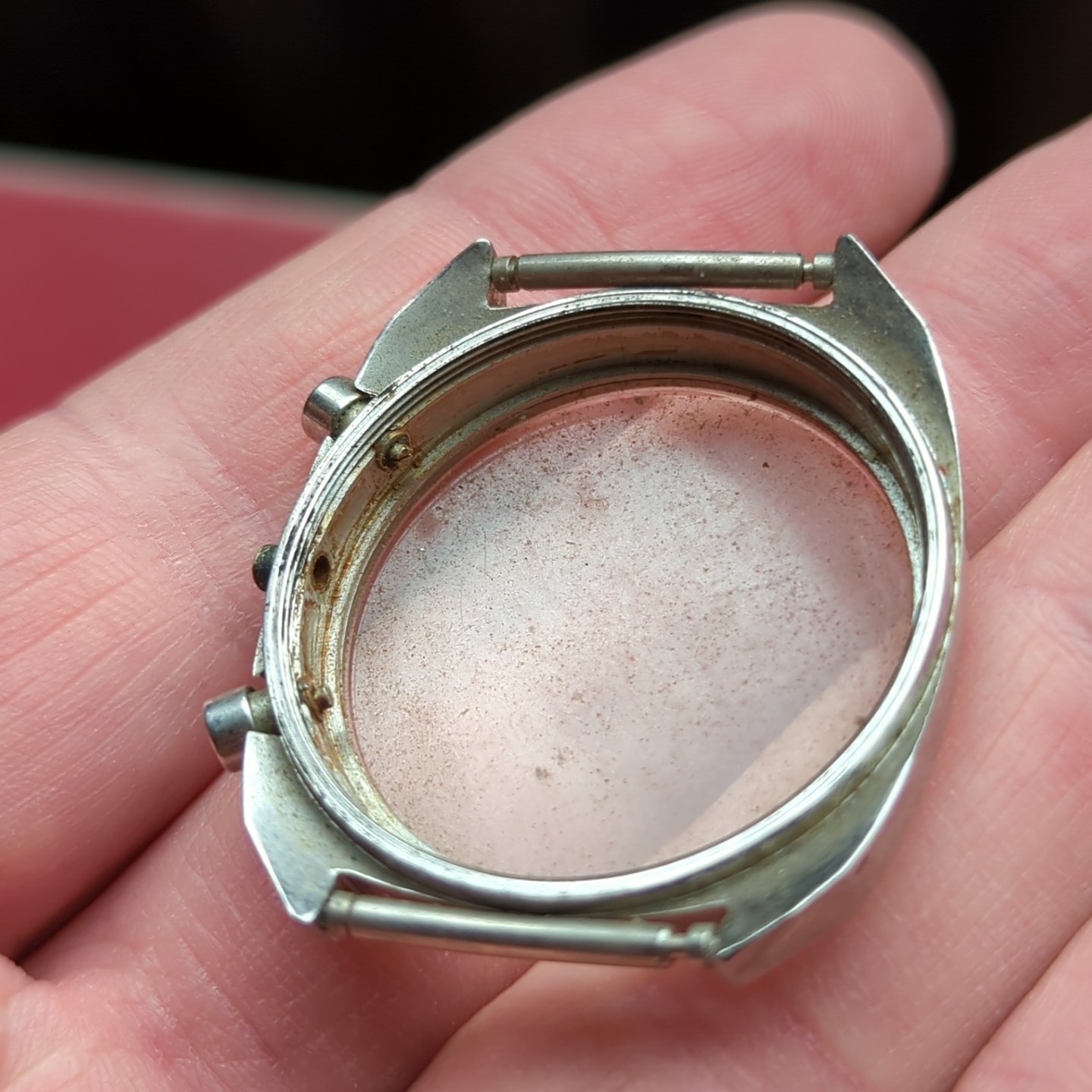 Breitling Top Time Vintage Case Front & Pushers Parts 35.2mm Venus 188 (BO21)