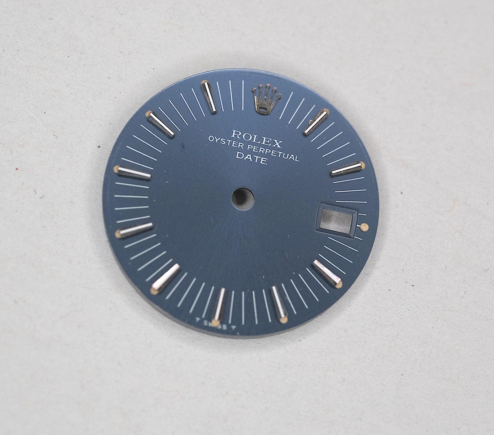 ROLEX Date 26mm Lady BLUE 6916 6917 6919 Dial Vintage Radial