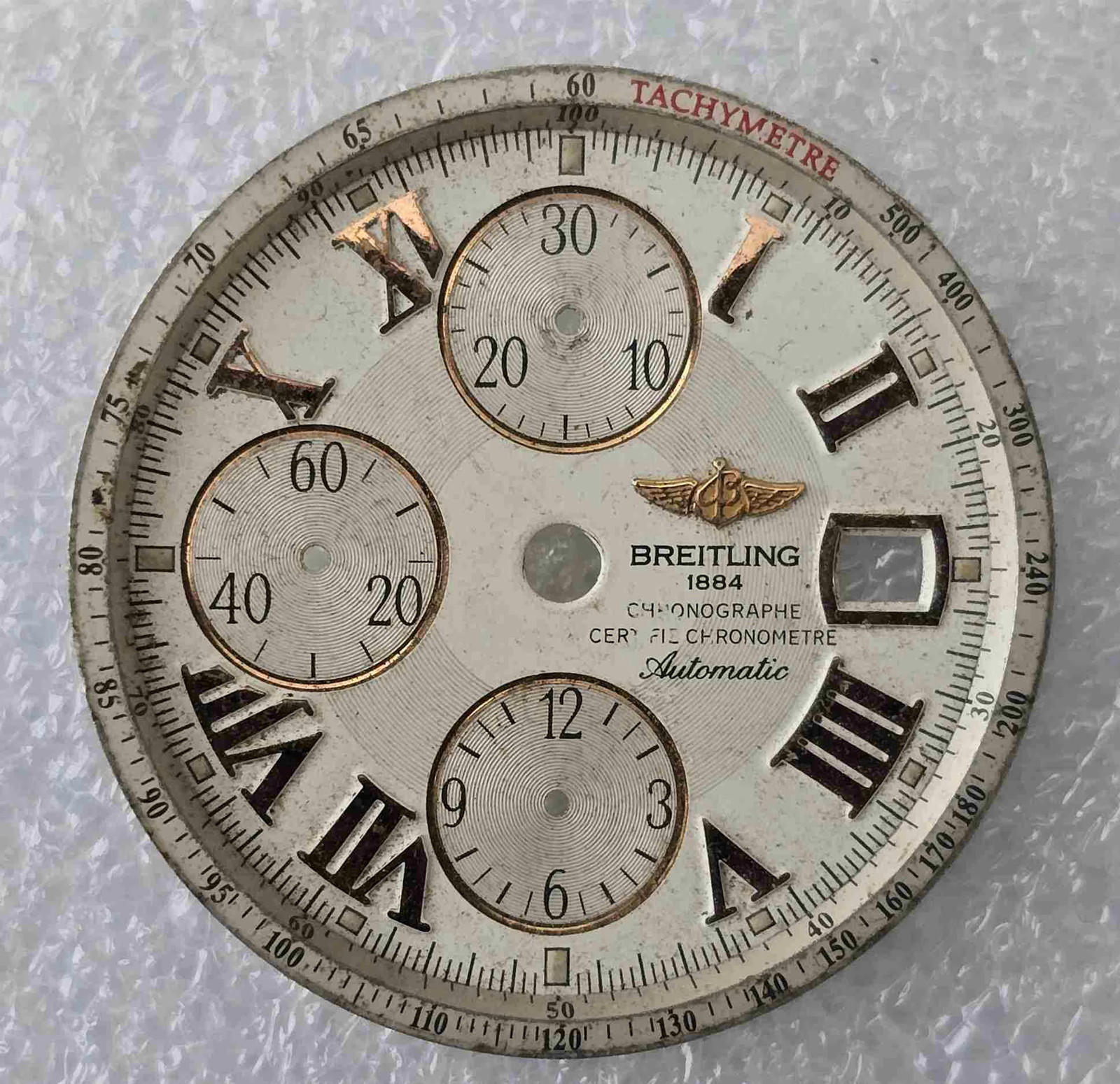 Vintage BREITLING Evolution A13356 Chronograph Dial A619. For Parts