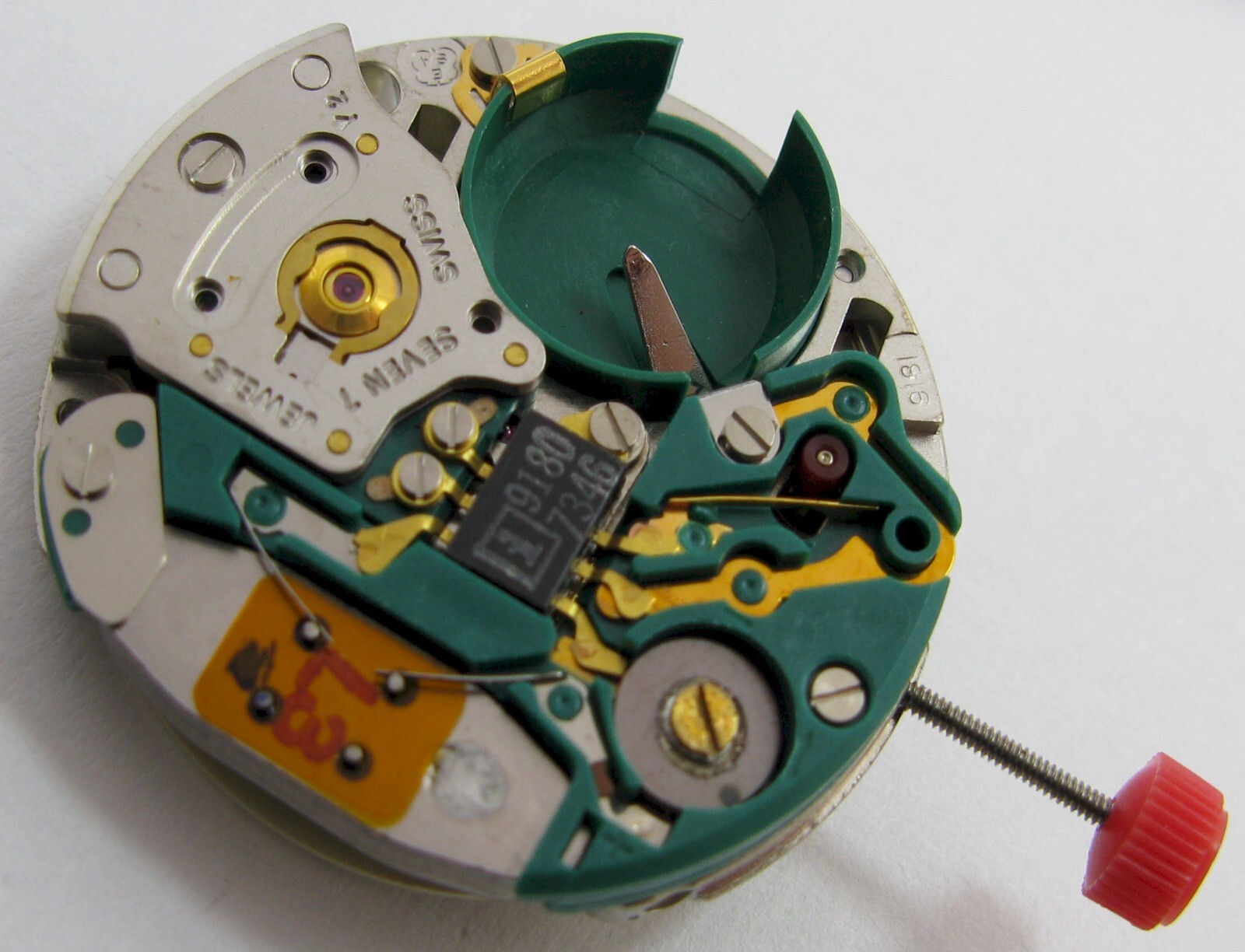 new old stock ESA 9181 day date quartz Watch Movement Y2 7 jewels for part …
