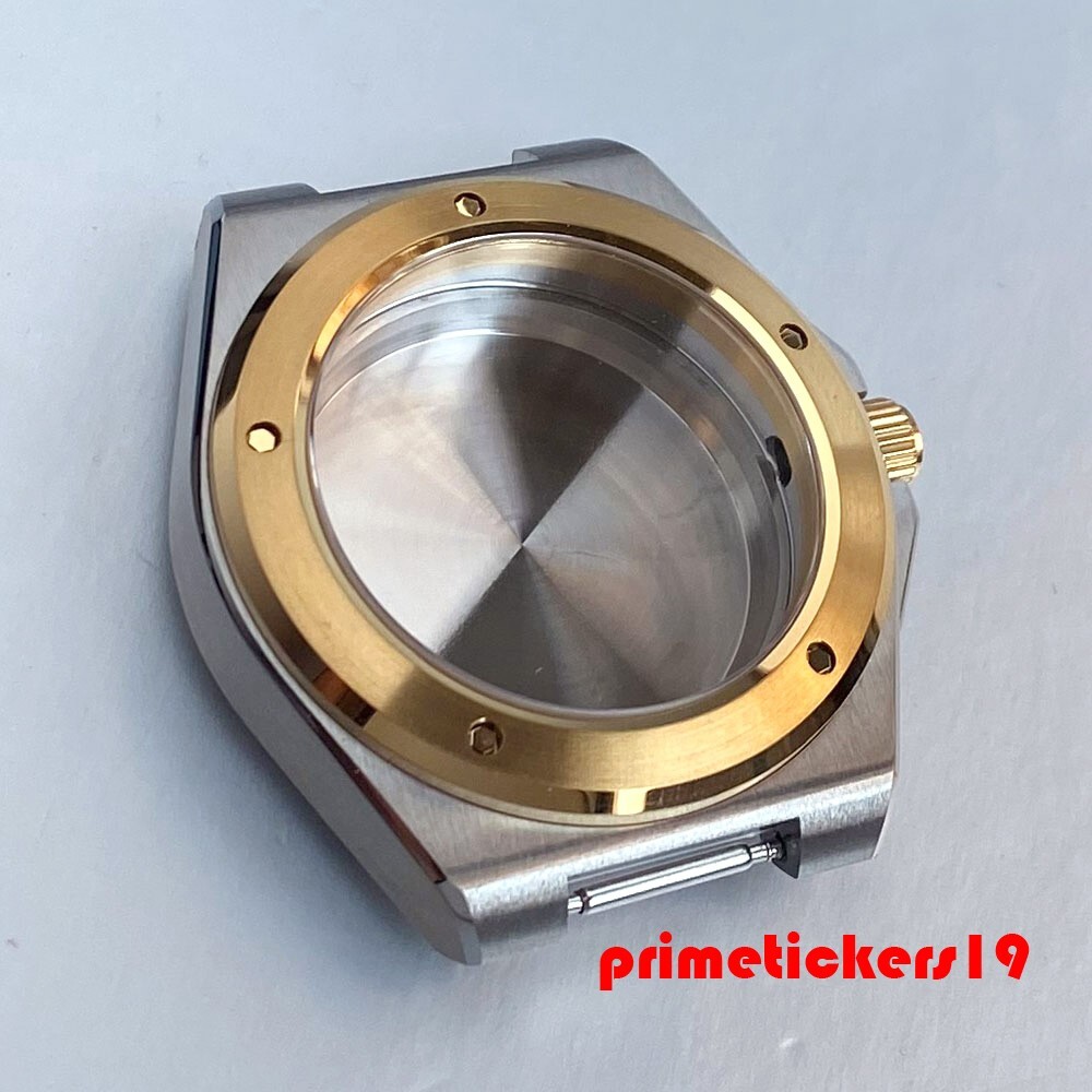 Dive Sapphire Two Tone Watch Case+Band Fit for Engineer Mod Parts NH35 PT5000