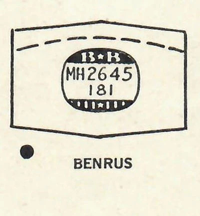 BENRUS : CHAMPION – Hexagon 26.4mm x 18.1mm