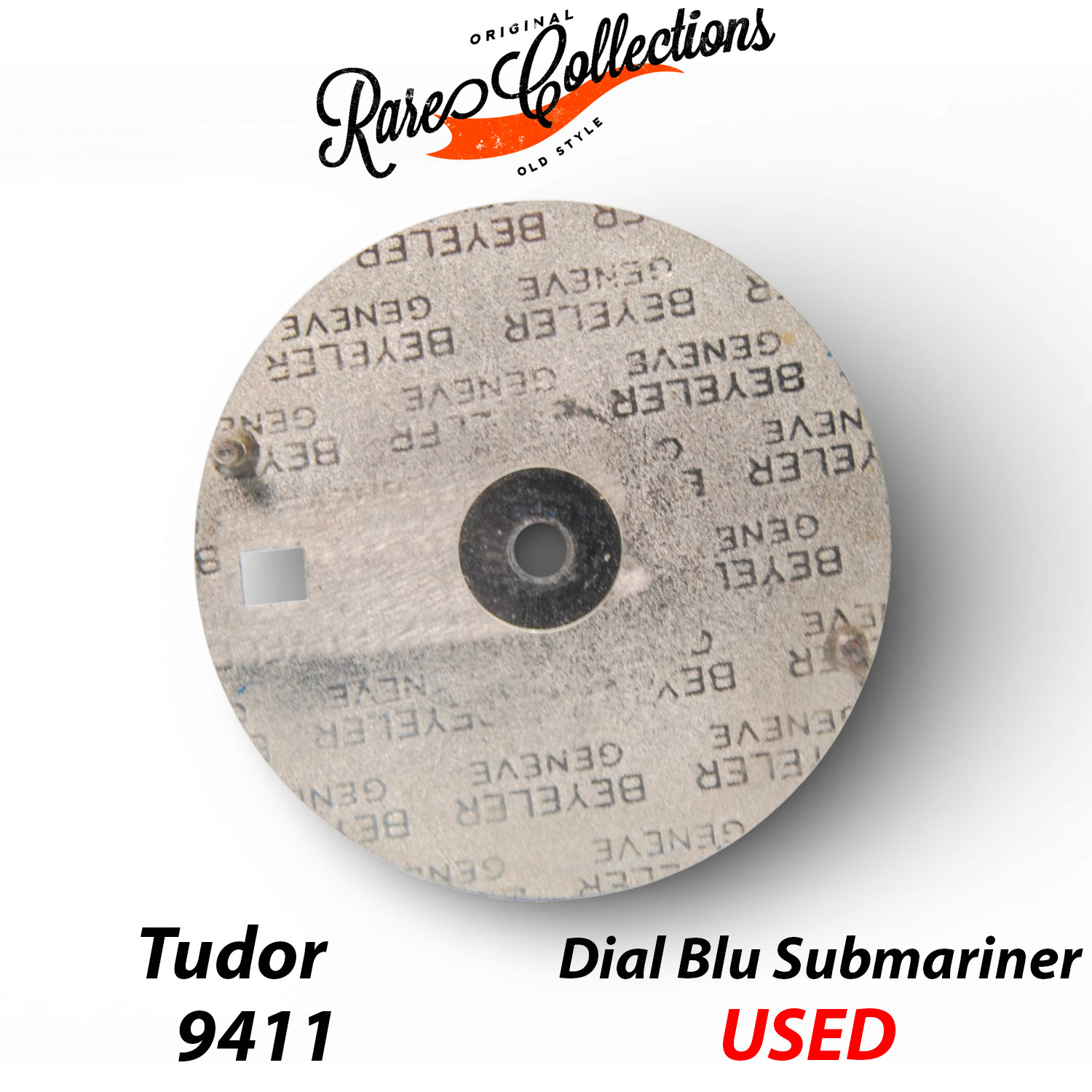 Good Condition Tudor 9411 Dial Used Submariner Snowflake Blue Tritium Dial