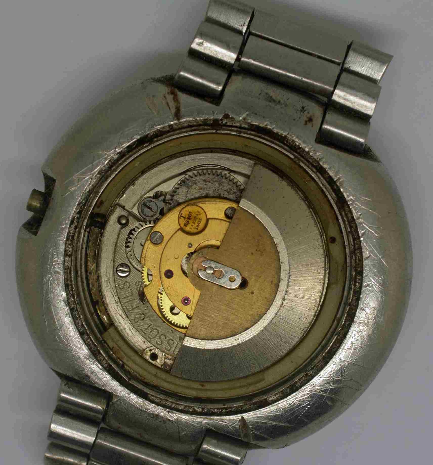 VTG TISSOT SEASTAR Steel Wristwatch. Cal: 784-2. For Repairs