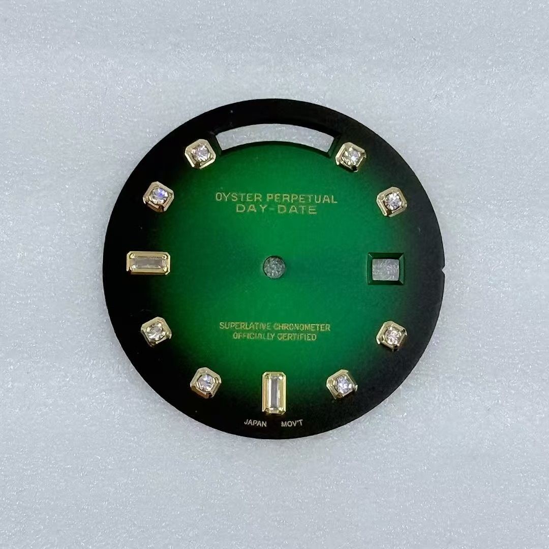 31mm Gradient Color Watch Dial Double Calendar No Lume for 8285 Movement