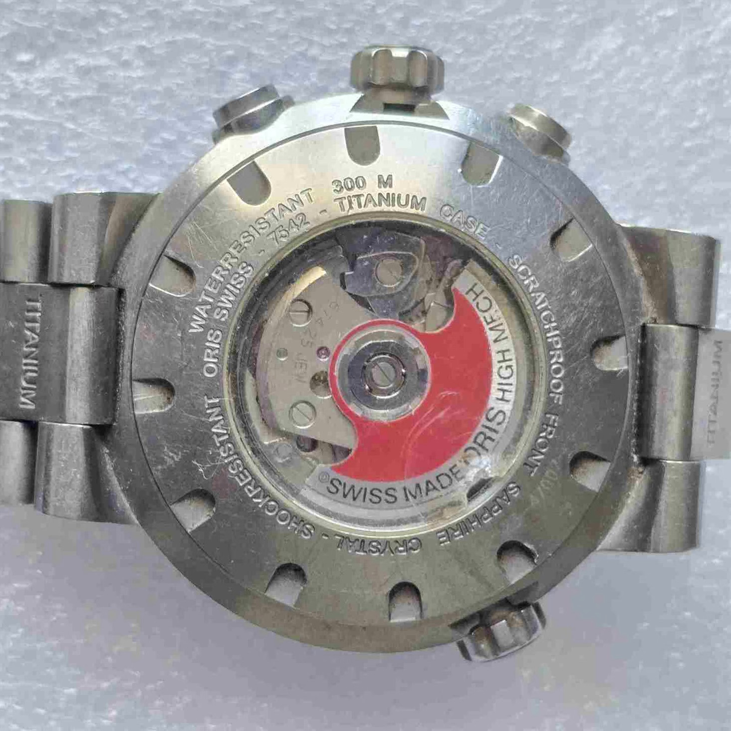 ORIS AQUIS TITAN Chronograph. Ref: 7542. Cal: ETA-7750. For Repairs