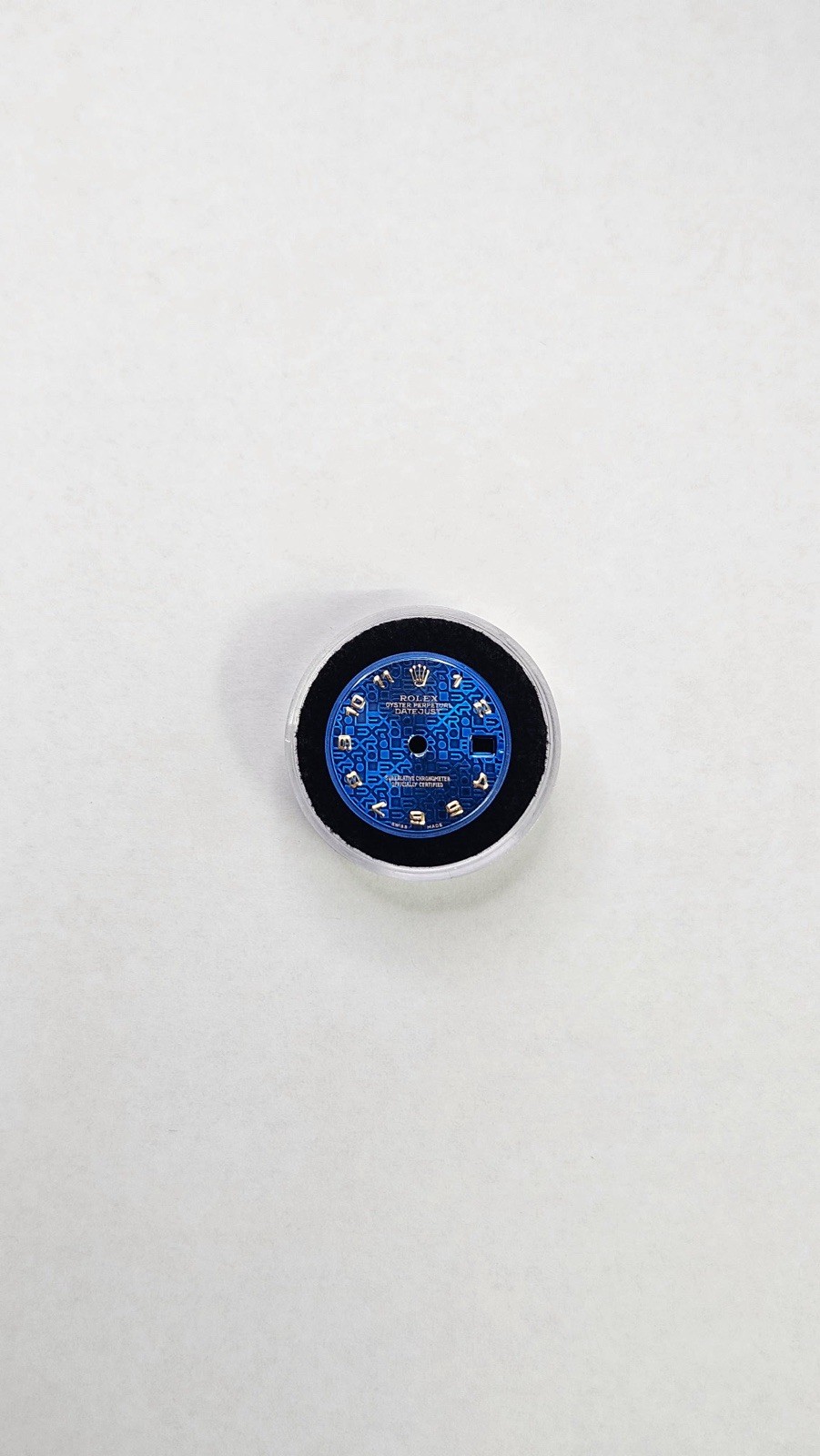 Genuine Rolex 26mm Ladies Blue Jubilee Dial With Gold Arabic Numbers
