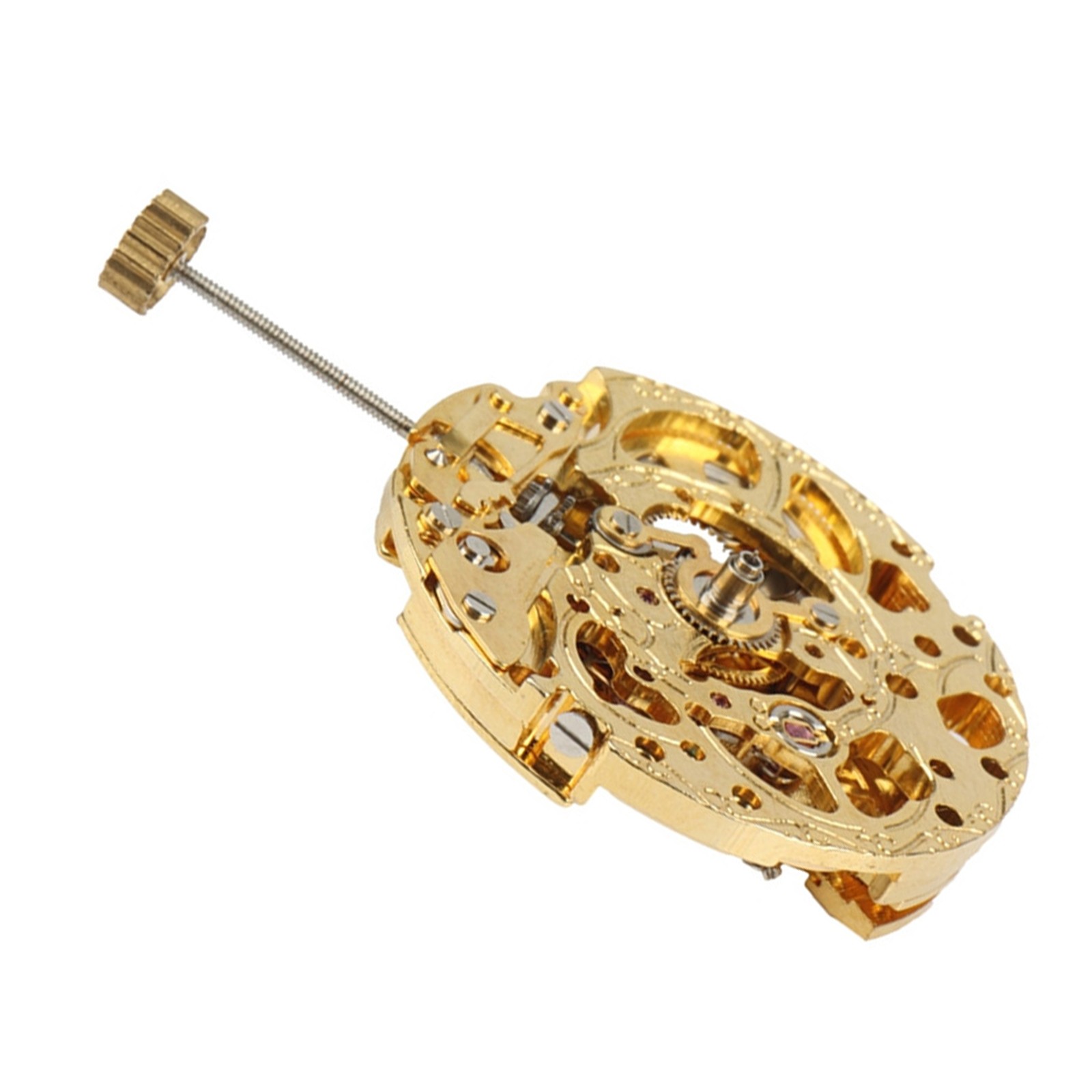 21,600 bph 3 Hands Skeleton Auto Mechanical Watch Movement for Miyota 8205 8215