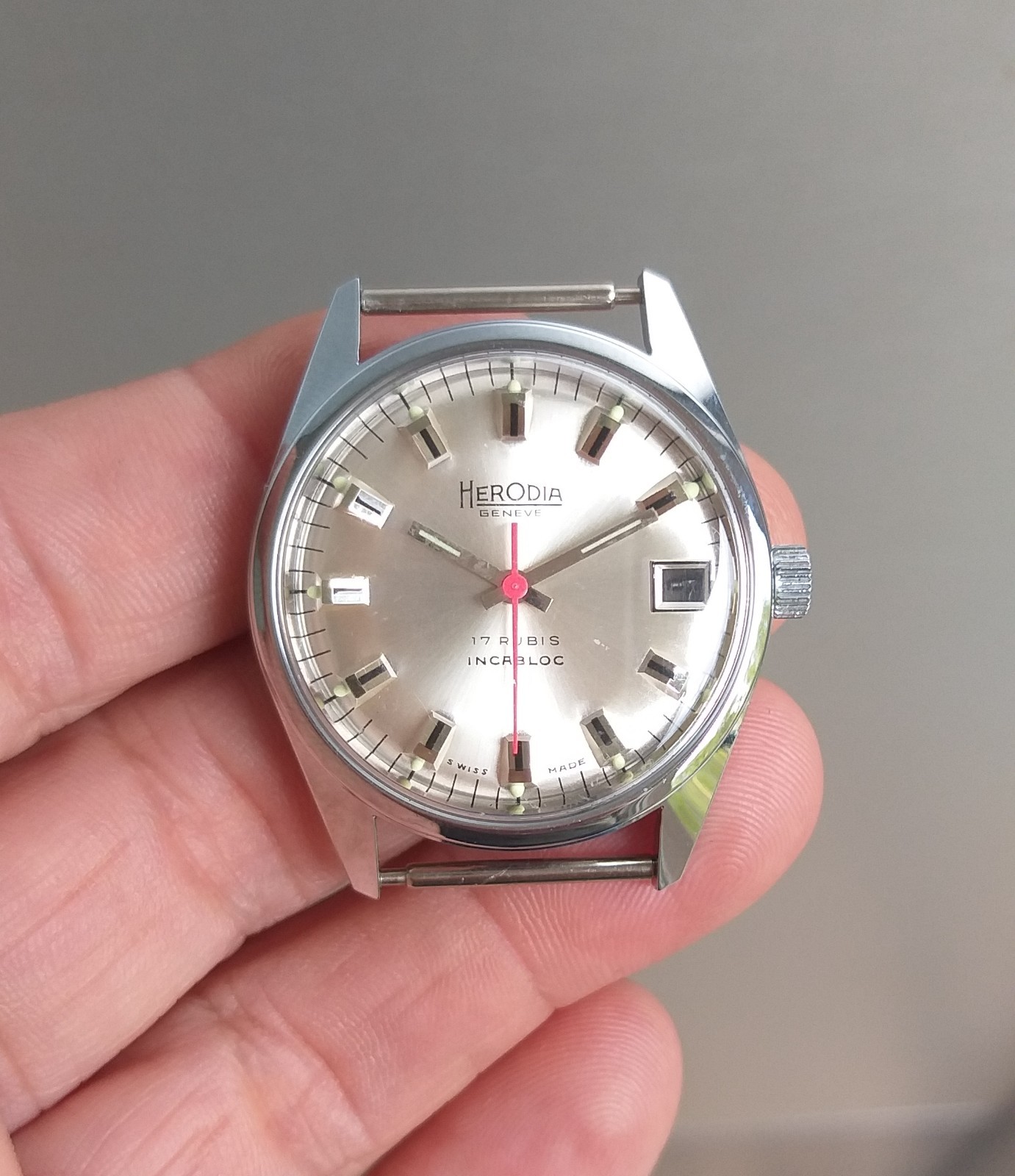 ETA 2602 or FHF 401 Watch Case + Dial 11.5”’ Movement Vintage 34mm NOS Swiss