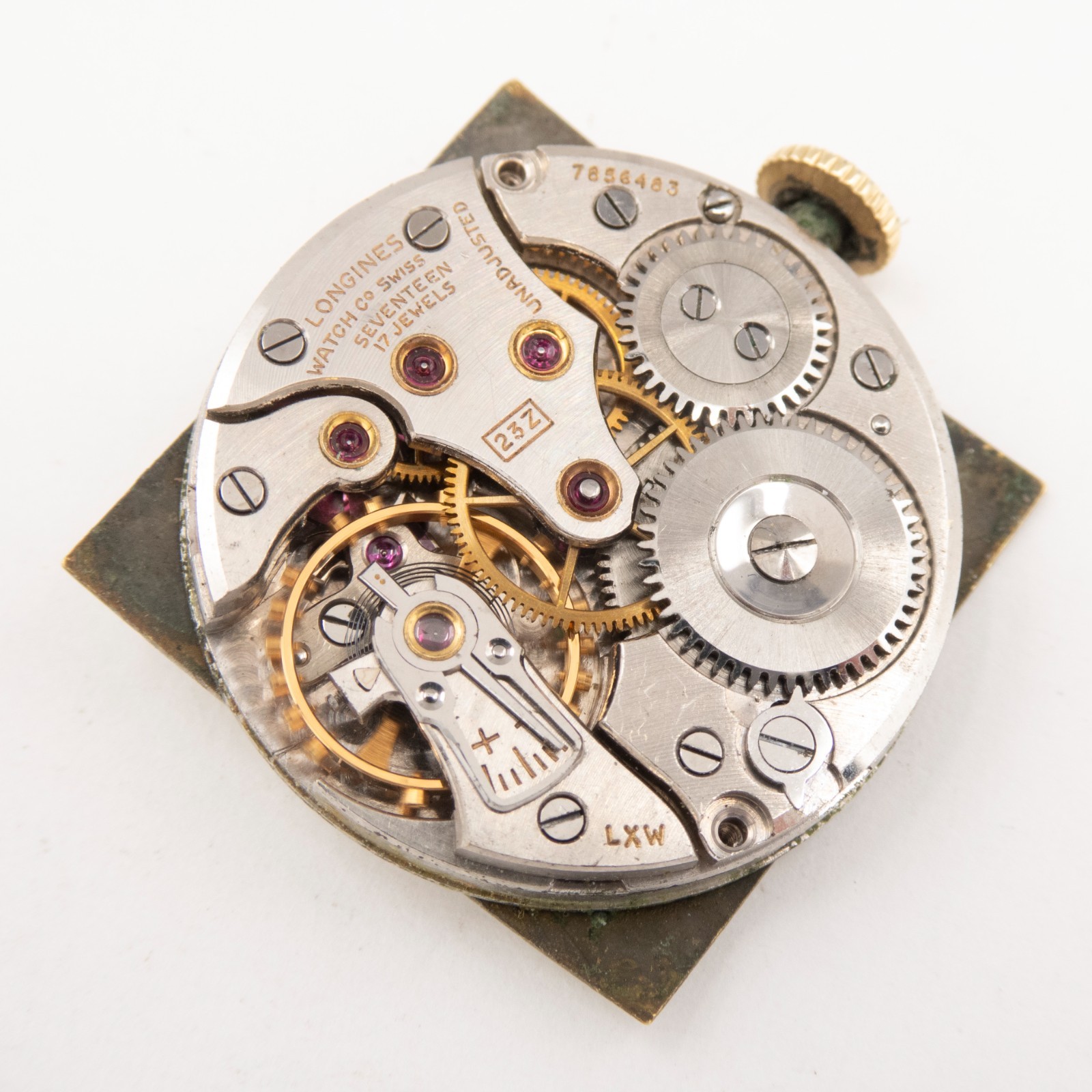 Vintage Longines Caliber 23Z 17-Jewel Wristwatch Movement, Keeps Time