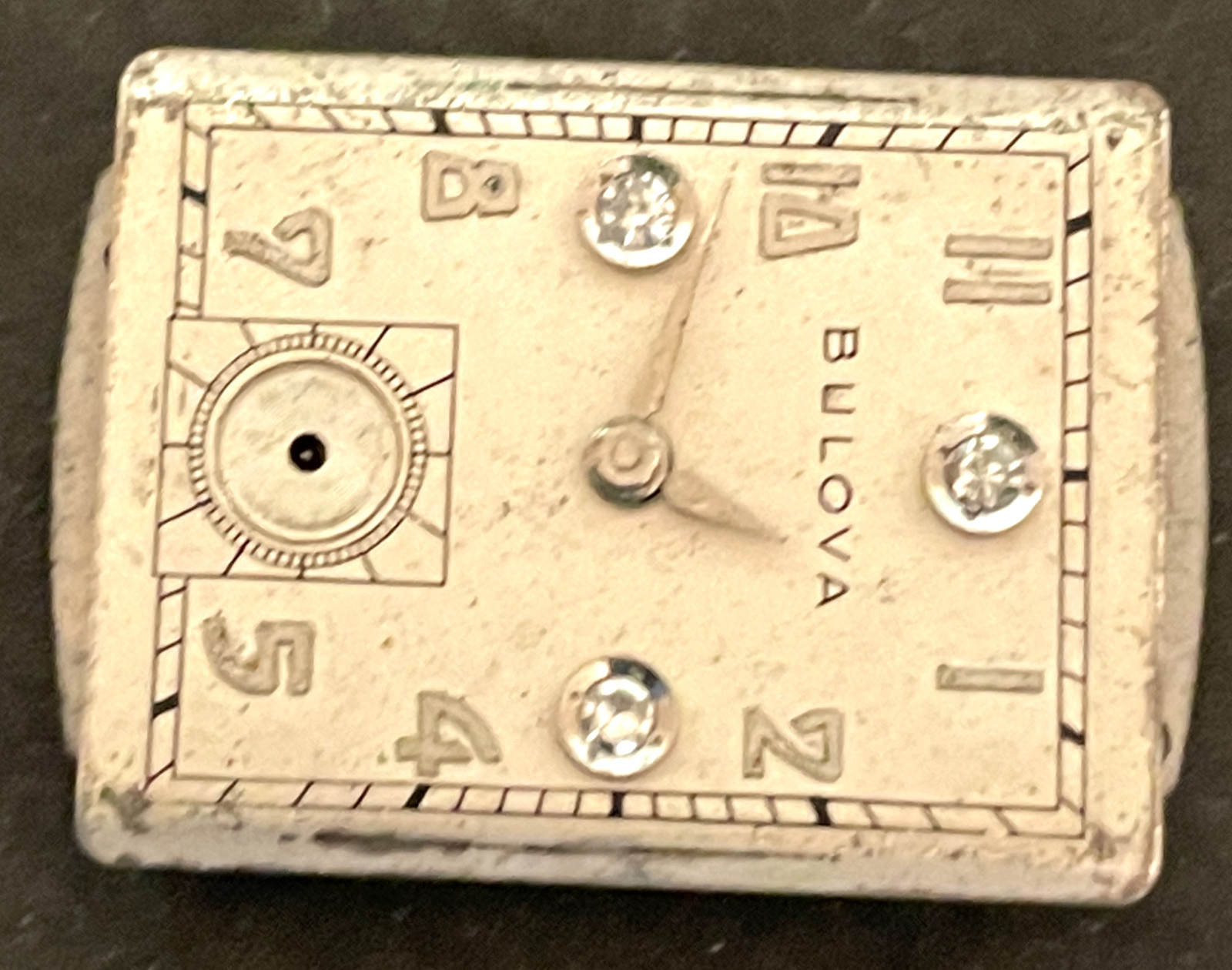 Vintage Bulova Cal 7AK Men’s Watch Movement Parts/Repair Dial 7 AK 21j USA