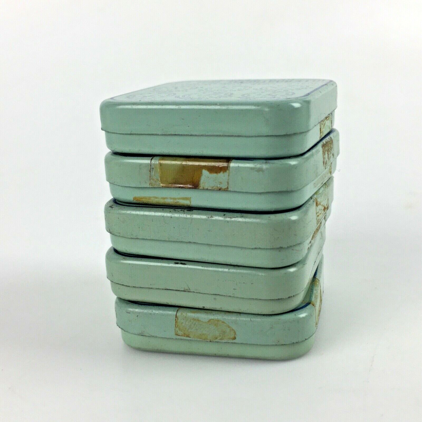 Lot 5 1941 INTERNATIONAL DIAL Watch Tins Dials Parts NY Square Vtg Advertising