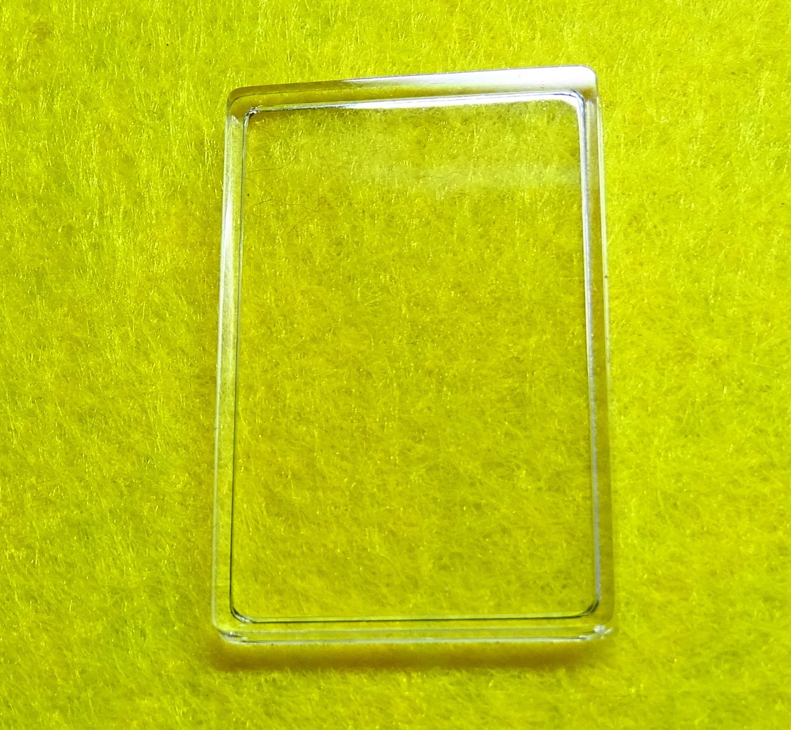 Rectangular Watch Glass 29.15 X 19.45 Mm Height 2.30 Mm Thickness 1 Mm Acrylic