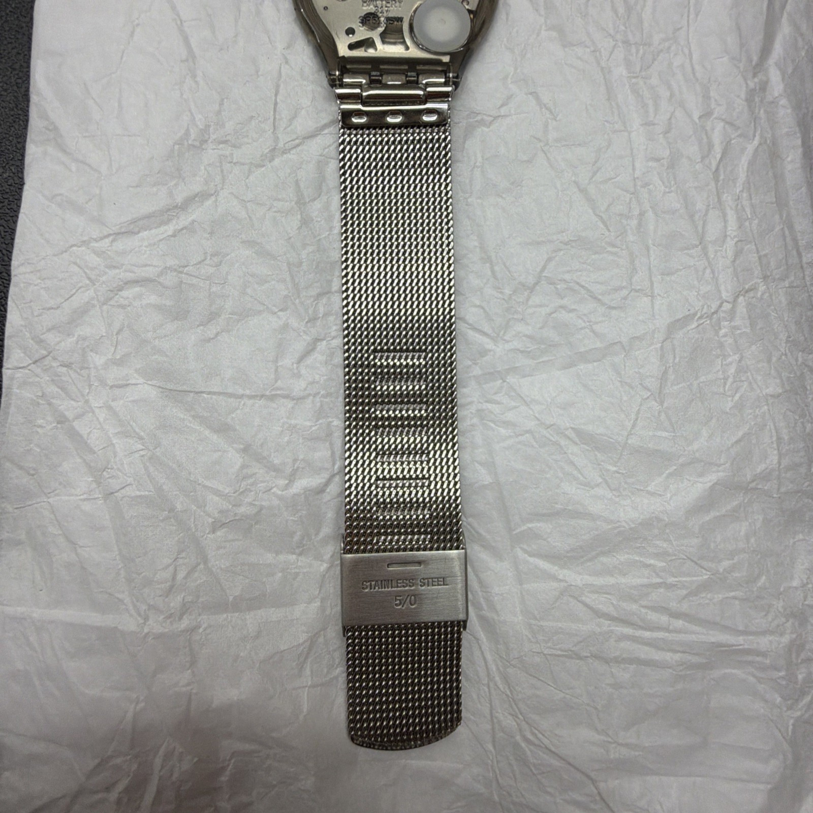 Swatch Skin Classic BIOSOURCED Metal Knit Quartz Watch