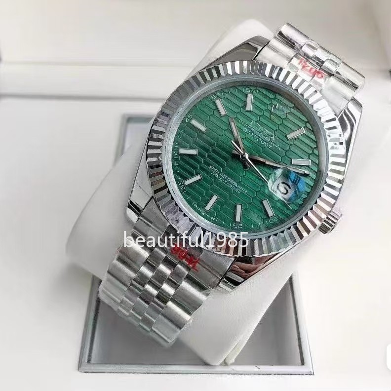 DIY Watch Part Kit for Datejust 2824 41mm Two tone Case+Dial+Hands+Steel Strap
