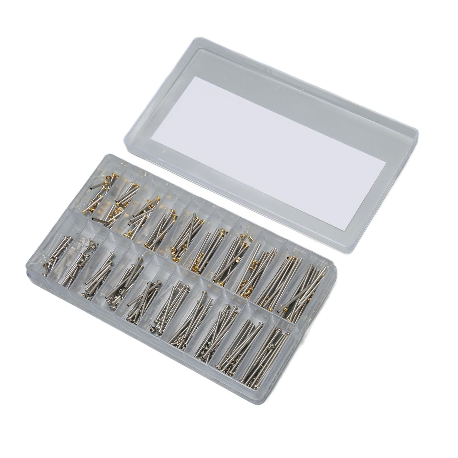 200pcs Watch Screw Tubes, Link Part Screws for Band & Buckle Repair, Lug Pins