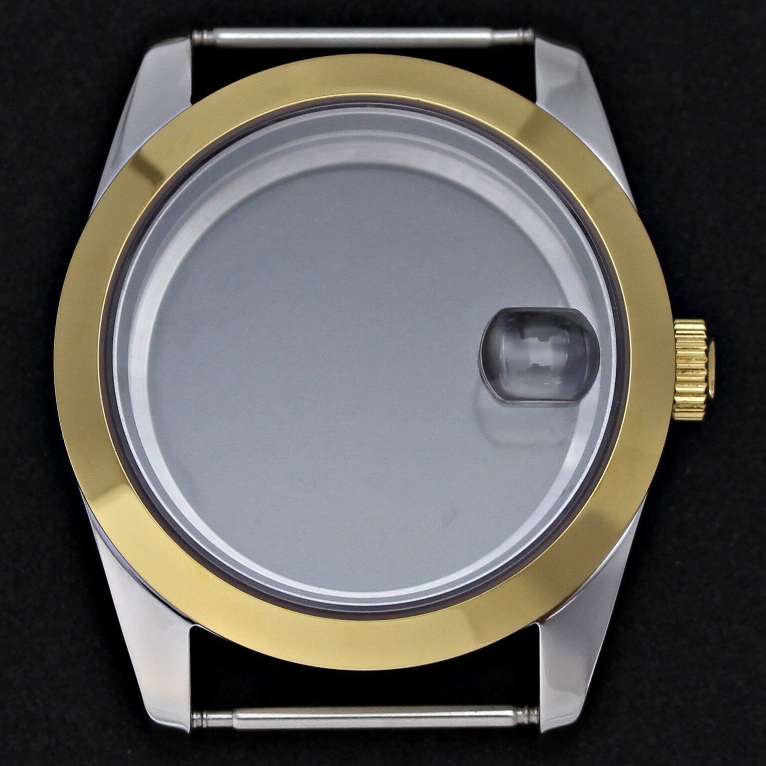 Polished 36mm/40mm Fluted Bezel Watch Case Sapphire Glass For Seiko NH36 NH35