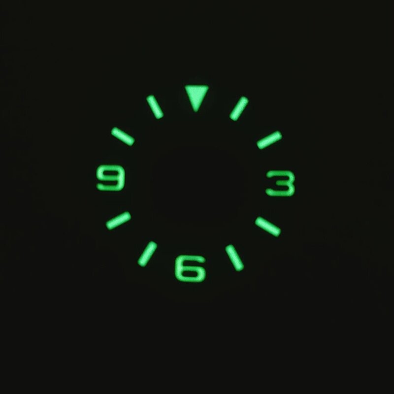 28.5mm Sun patterns Watch Dial Green Luminous for Nh35 Nh36 4R Movement parts