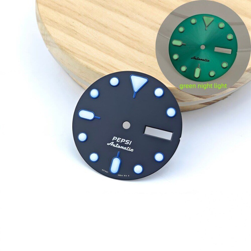 New No/S Logo NH35 Dial 28.5mm Blue SK007 Fits NH34/35/36 Movement Watch Parts