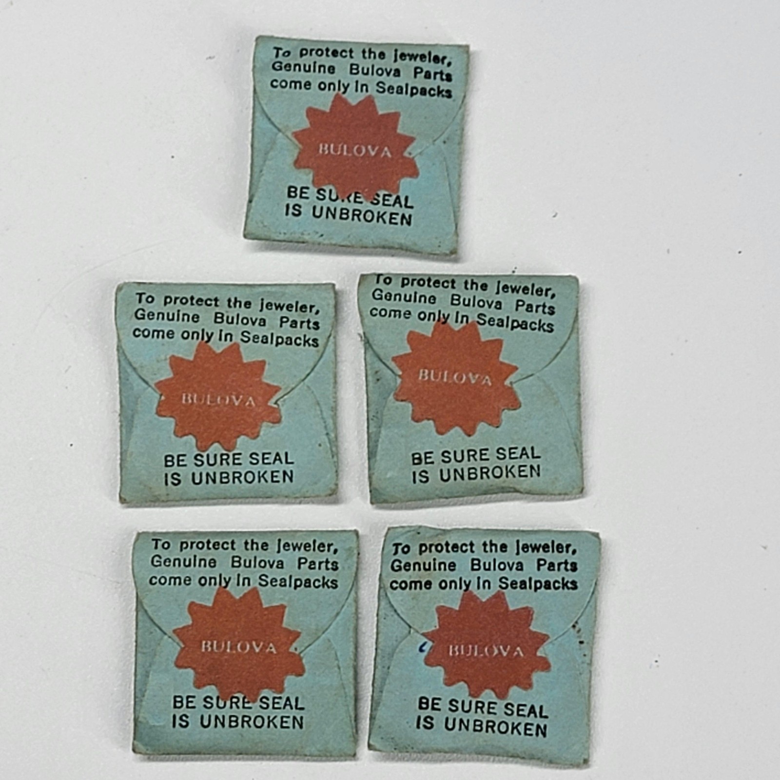 Bulova Watch Parts Sealpack Lot Mainsprings Winding Stem Caliber 5AH 8AH Vintage