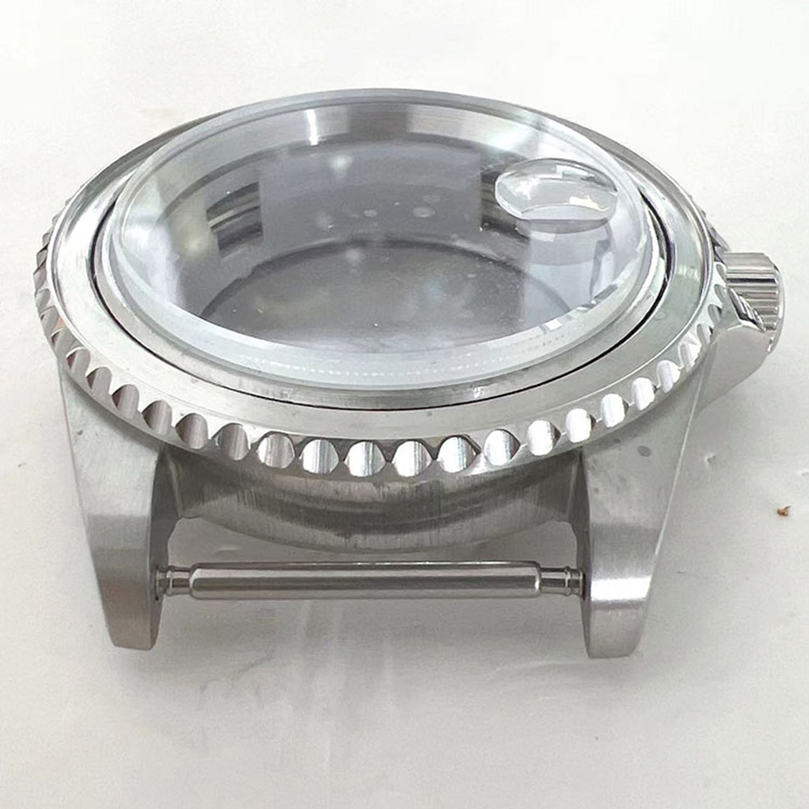 For 8215/8200/8205/2813 Movement Magnifier Glass 40MM Stainless Steel Watch Case