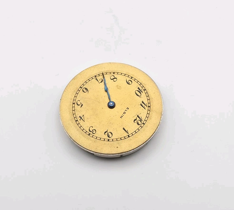 1918 Elgin Model 1 Grade 430 7J 6/0s Pocket Watch Movement For Repair