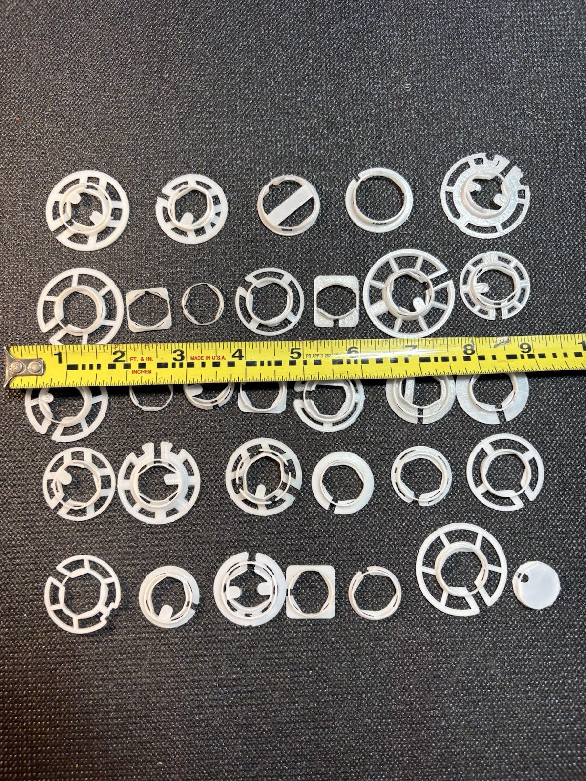 Plastic Watch Movement Holders Watchmakers Parts Lot (32) Variety,DIY,Crafts