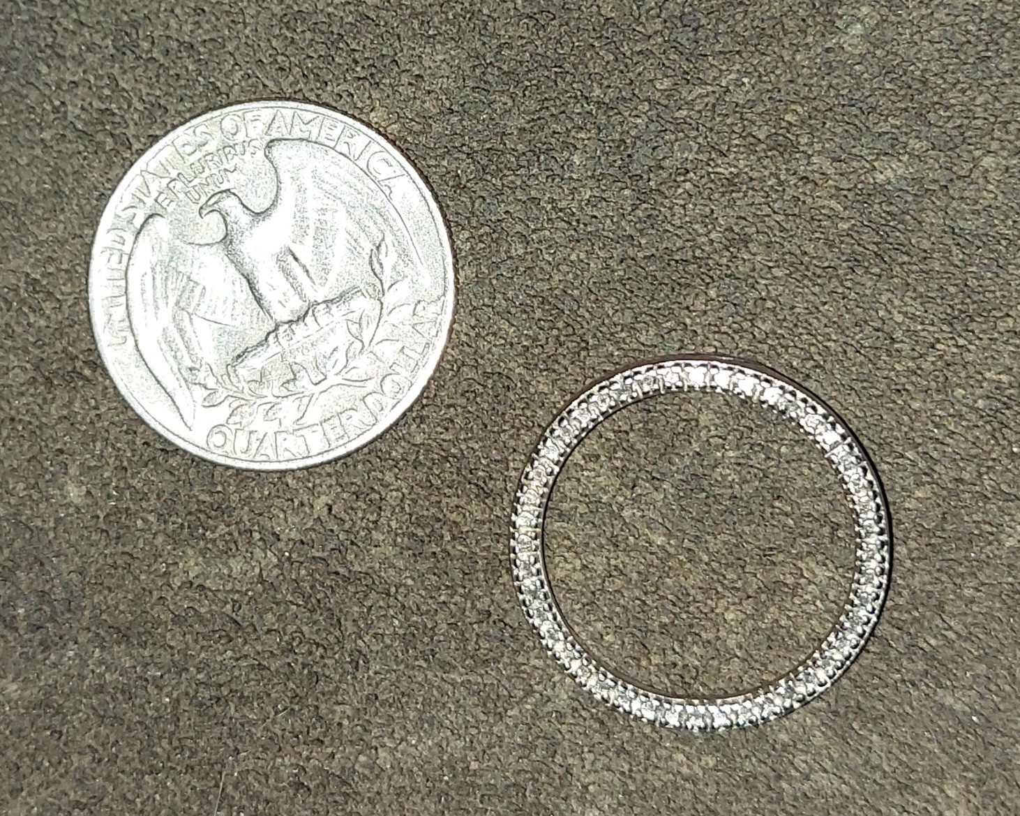 Sterling Silver 925 Watch Bezel Insert Silver Replacement Part for Watch