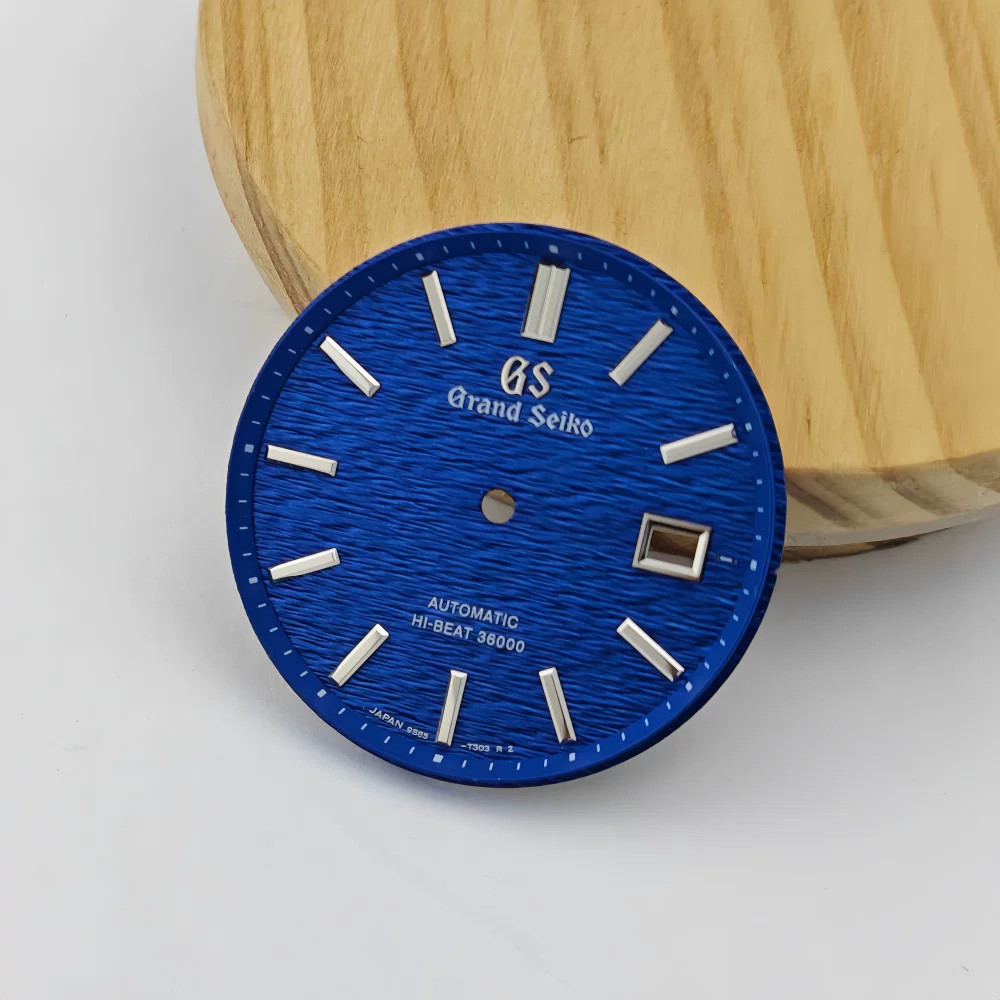33.5mm GS Horizontal Stripe 3 O’clock Watch Dial No Lume for Nh35 Movement Parts