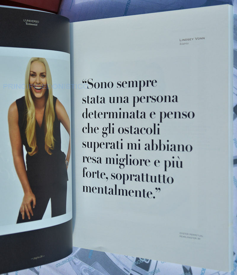 Rolex Magazine Number Seven 7 in Italian with Special on Datejust Women