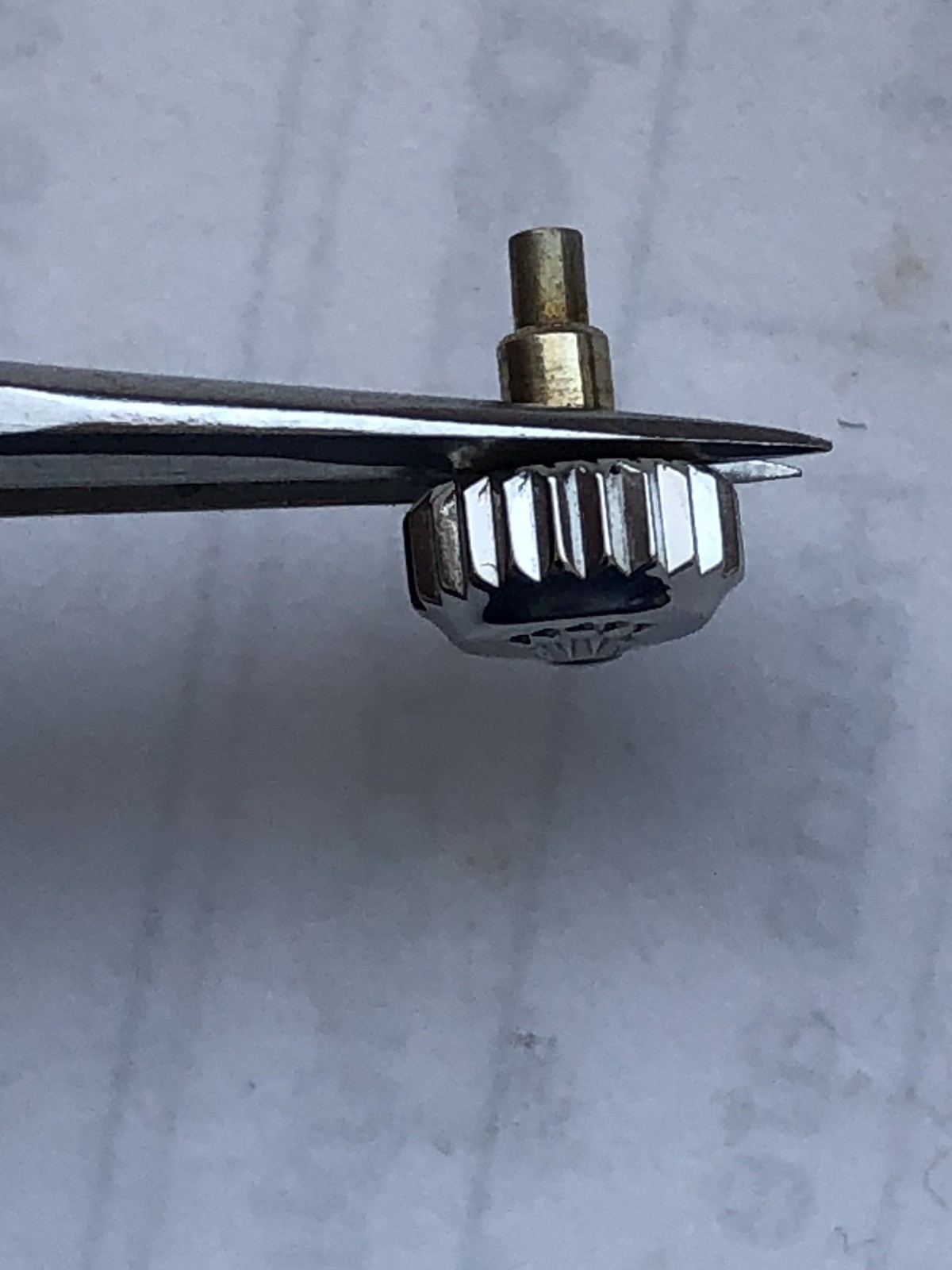 Genuine Rolex Datejust 2130 Steel Watch Crown.24-530-0 ref 67180,67194 Etc.