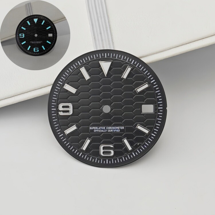 28.5mm 31mm Watch Dial blue Luminous fits NH35/NH36 movement Watch Parts