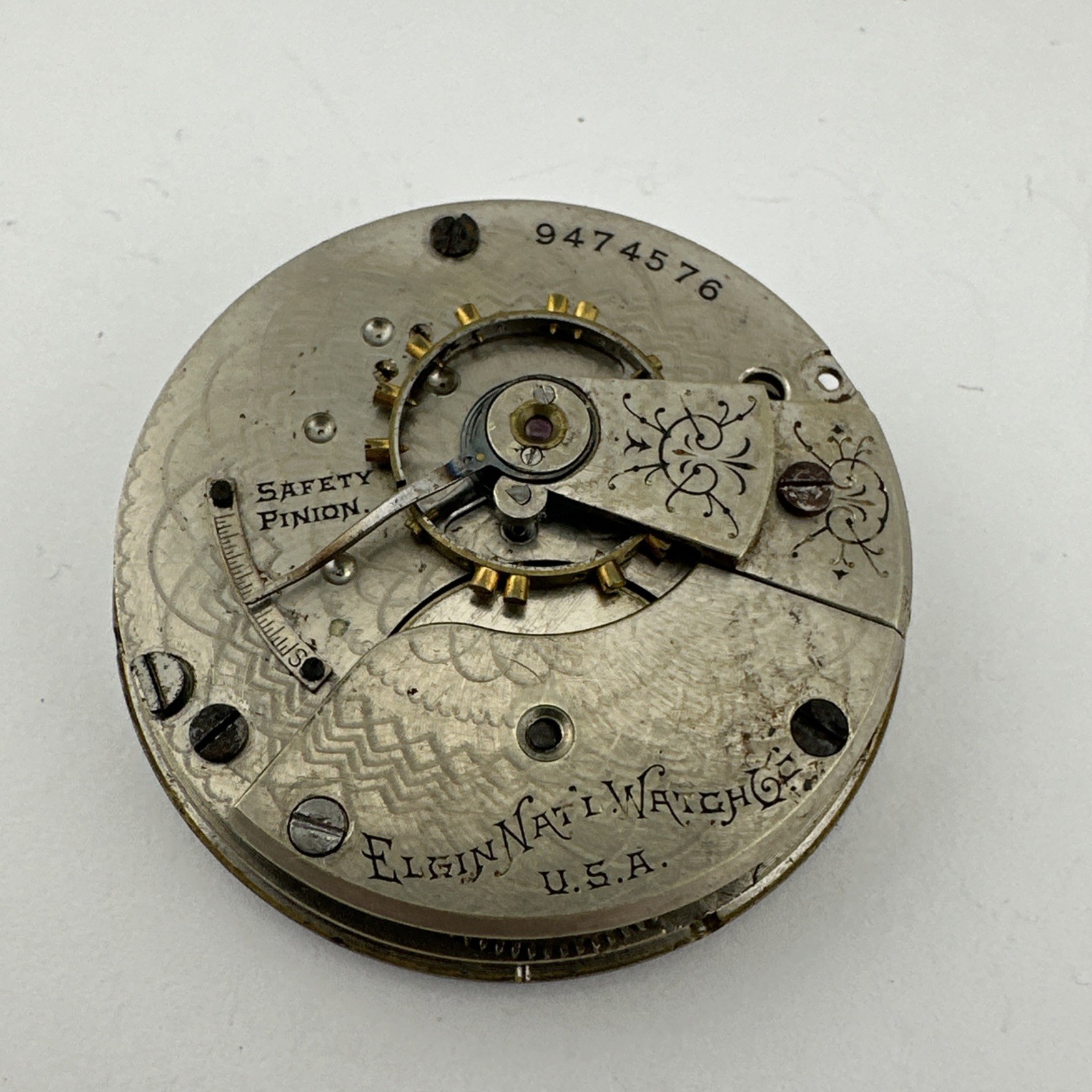 1902 Elgin Grade 208 Model 5 18s 7J Pocket Watch Movement – For Repair