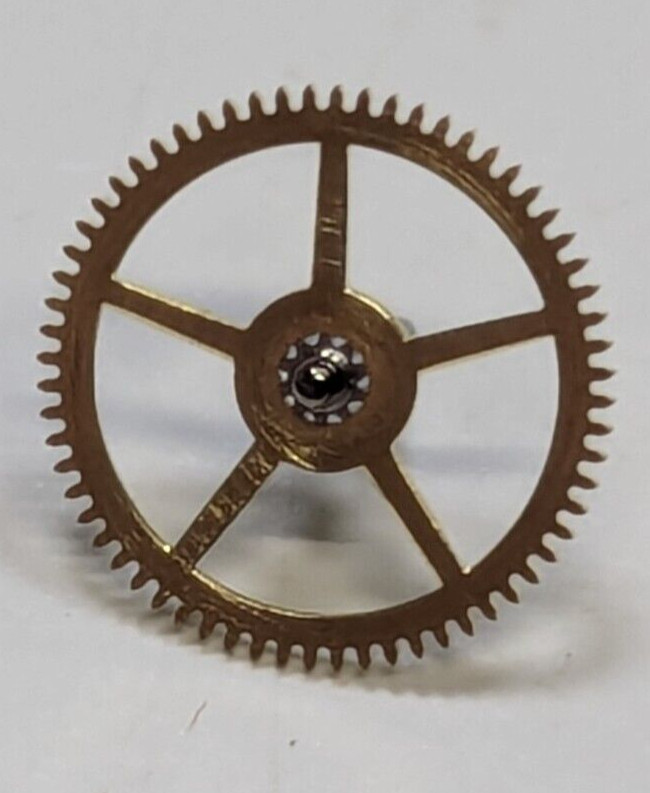 NOS FEF Fleurier 370 / BENRUS Cal CZ Watch Center Wheel and Pinion Part# 201-215