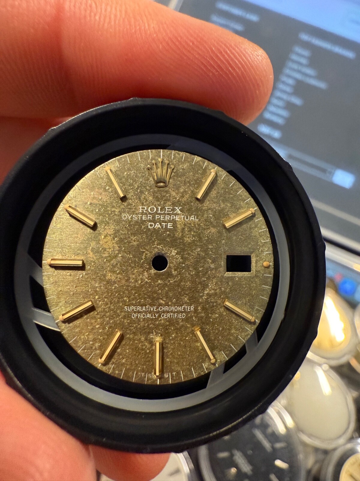Rolex Tropical Date Dial for 34mm Watch 3035 Movement 15000 15200 15010