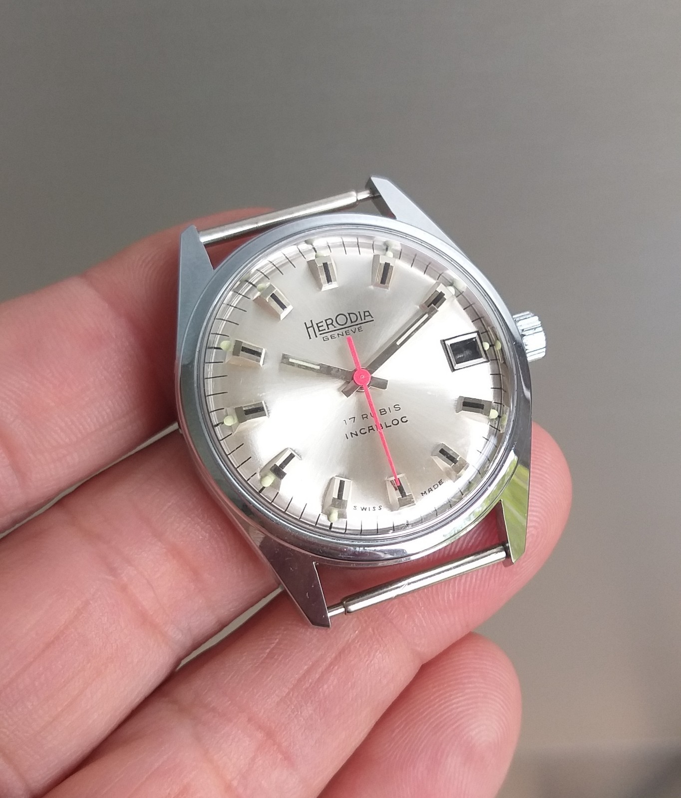 ETA 2602 or FHF 401 Watch Case + Dial 11.5”’ Movement Vintage 34mm NOS Swiss