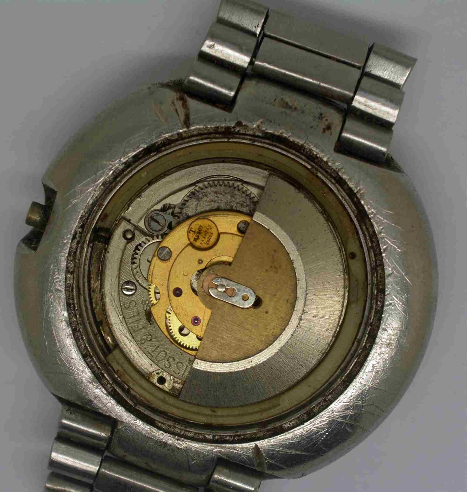 VTG TISSOT SEASTAR Steel Wristwatch. Cal: 784-2. For Repairs