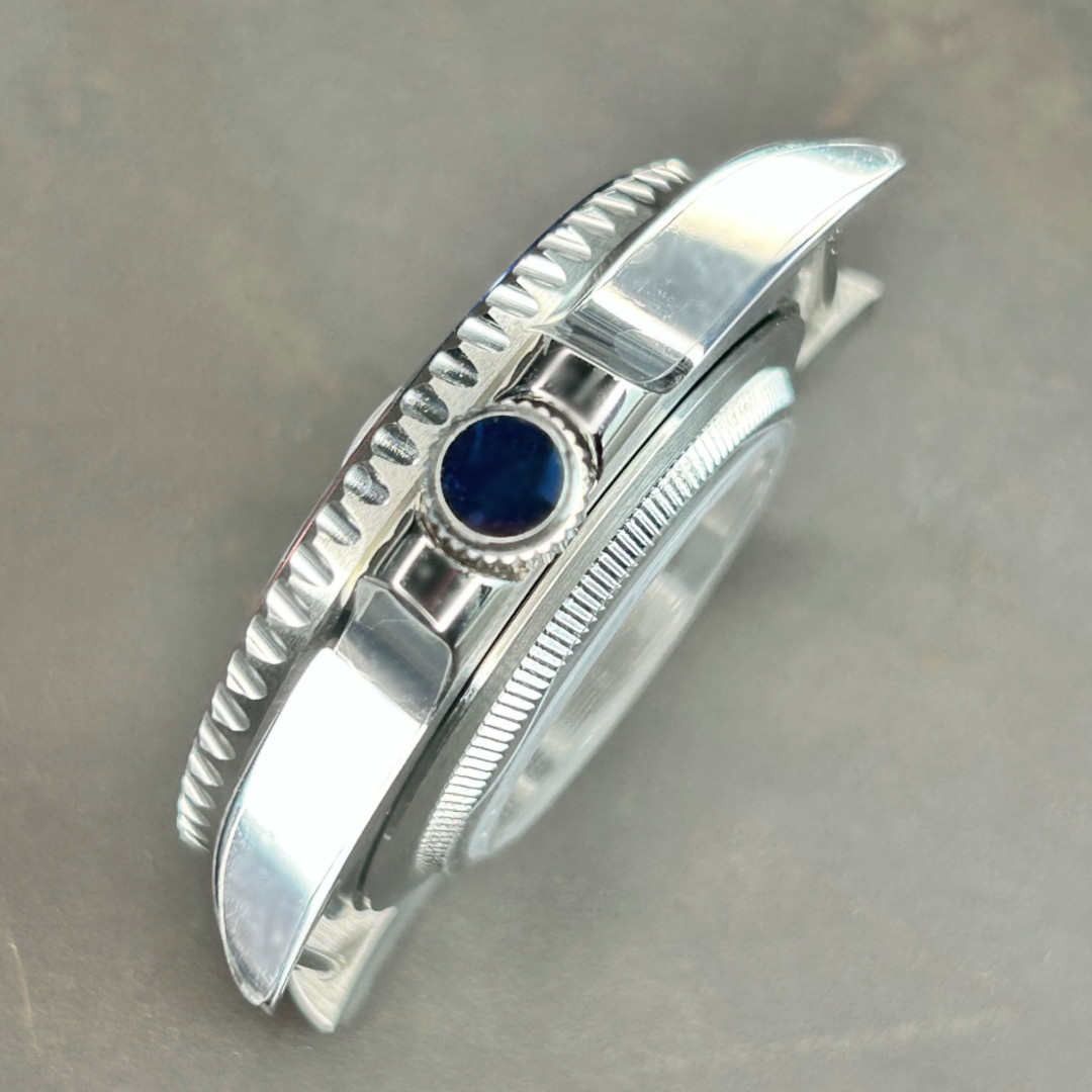 40MM Retro watch case Mod Cyclops Sapphire Glass For nh35 nh36 nh38 Movement USA
