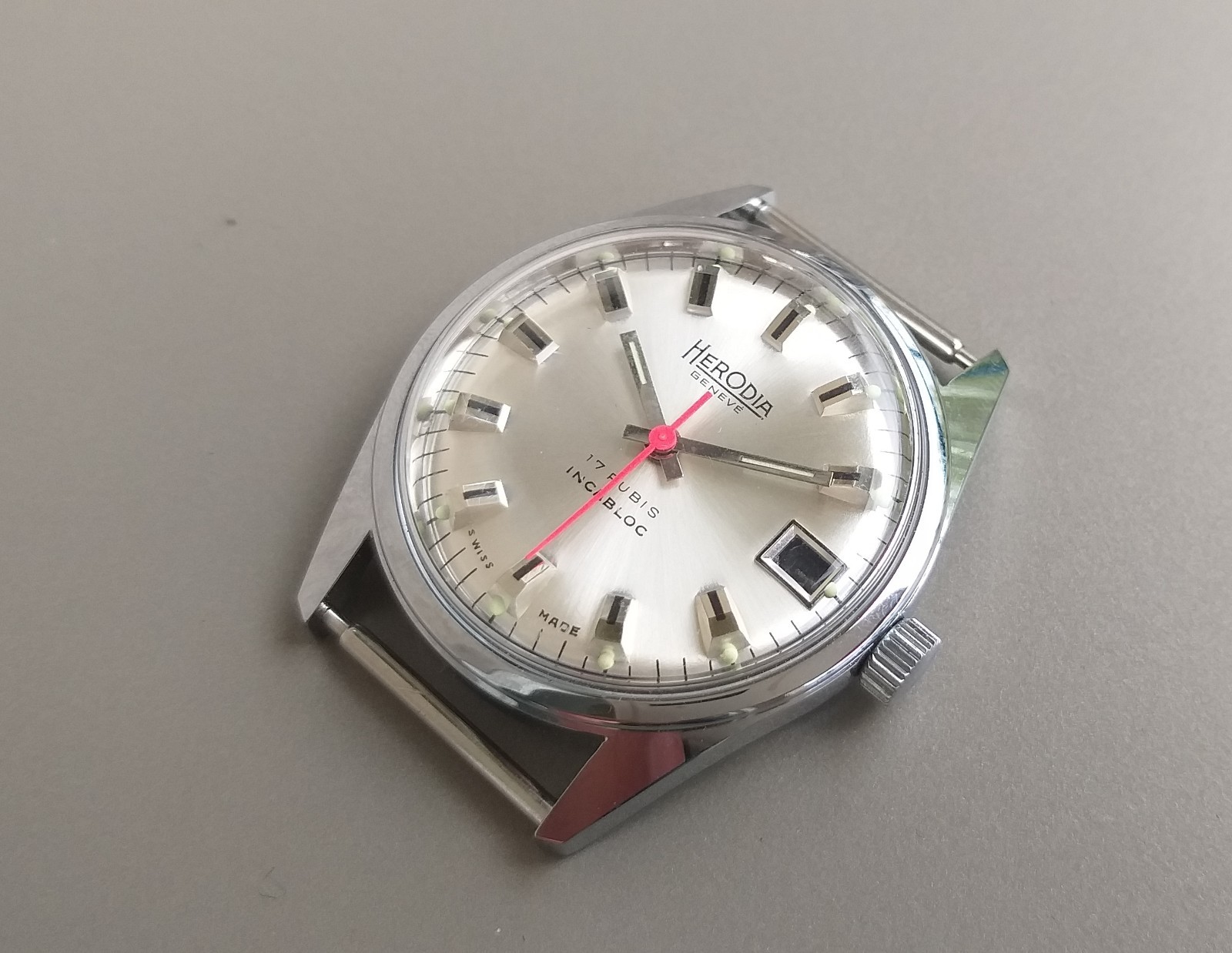 ETA 2602 or FHF 401 Watch Case + Dial 11.5”’ Movement Vintage 34mm NOS Swiss