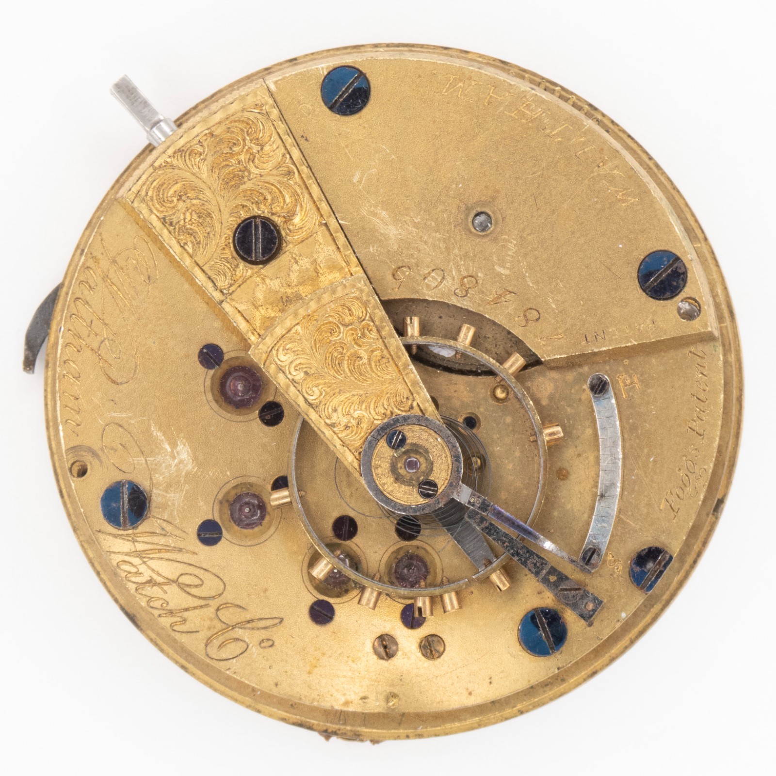 Waltham Watch Co. Model 1857 18-Size 15-Jewel Antique Pocket Watch Movement