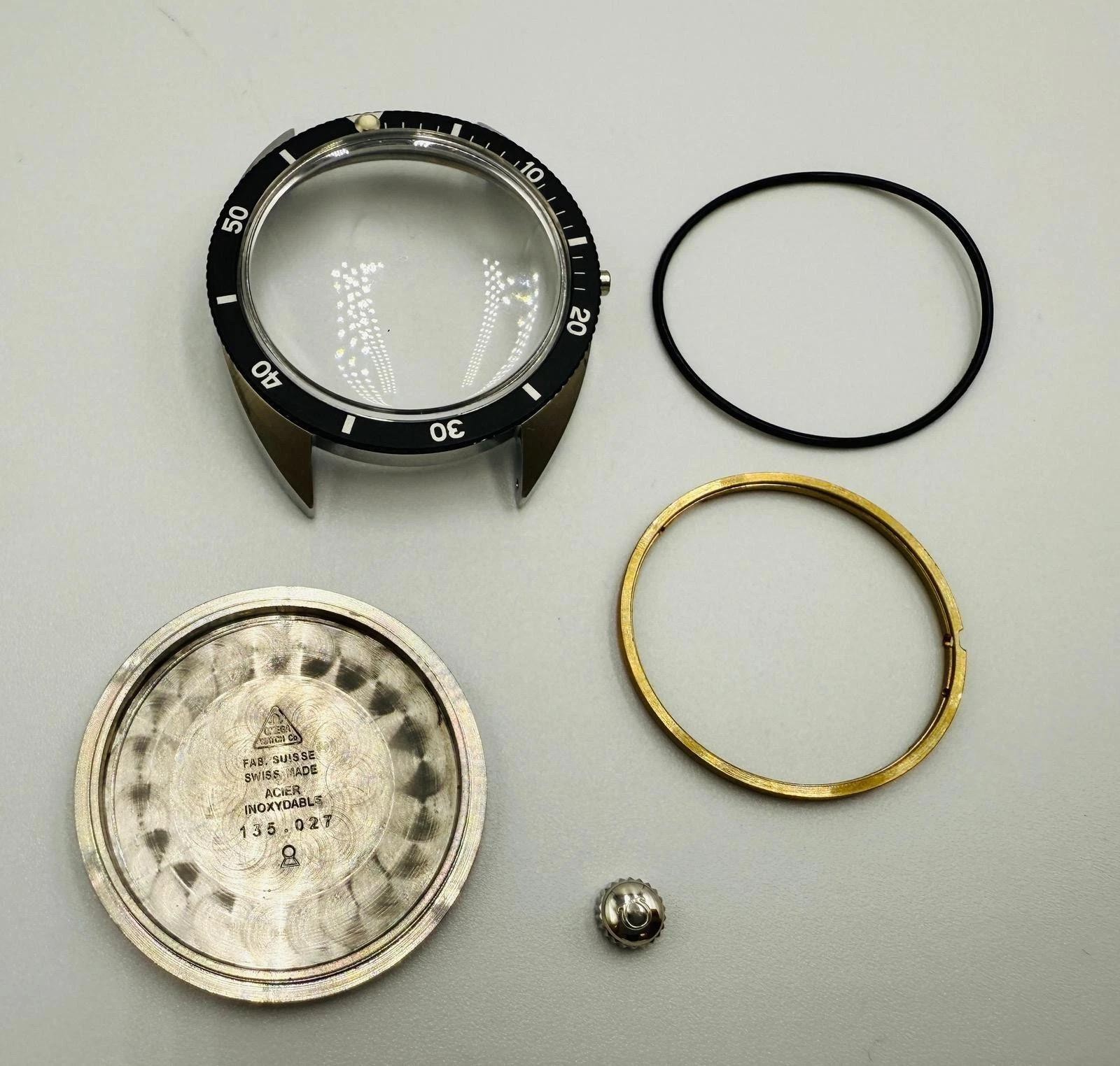 Rare Omega Seamaster 120m S/steel Divers Men Watch Case Kit Fits Cal.552/565/563