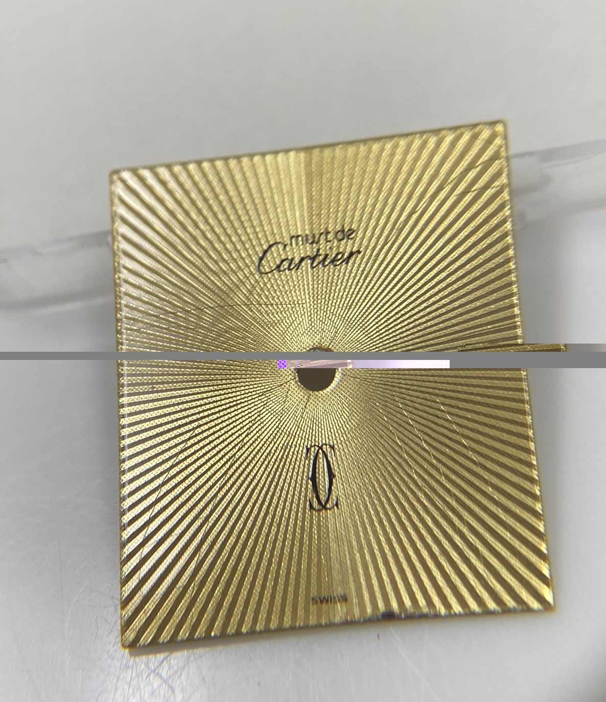 Original Cartier Must De Cartier GM Tank Cal. 78 (ETA 2512) Gold Sunburst Dial
