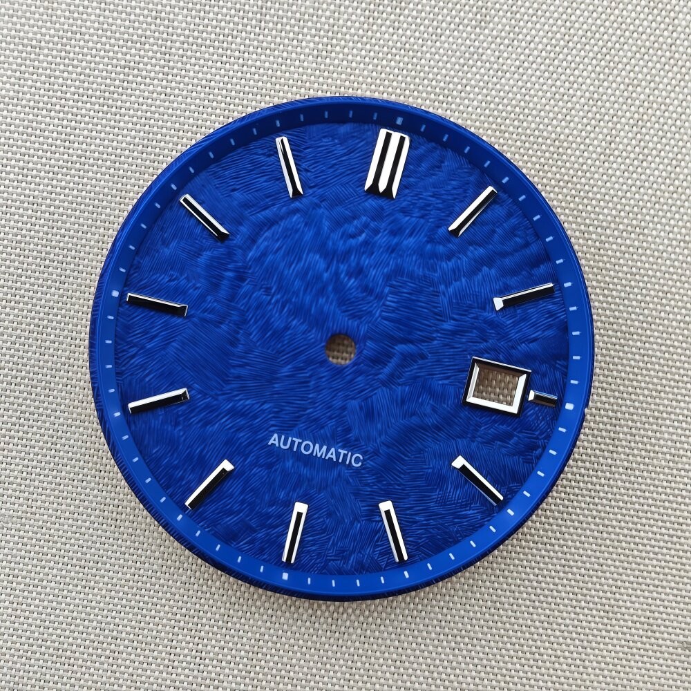 33.5mm Sakura Cherry Blossom Watch Dial White Textured Fit NH35 NH36 Mod Part