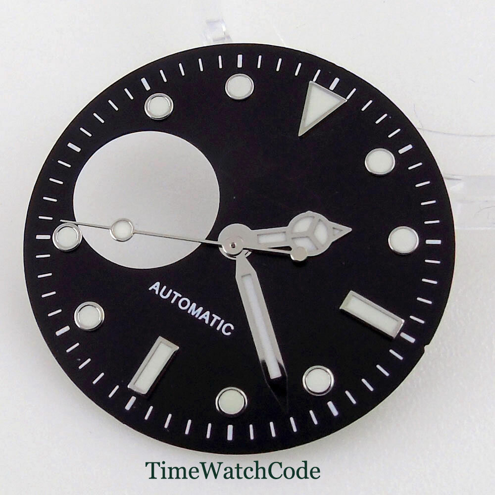 Fit NH38A 29mm Watch Dial Watches Face With Hands Luminous Blue/Black/Green/Gray
