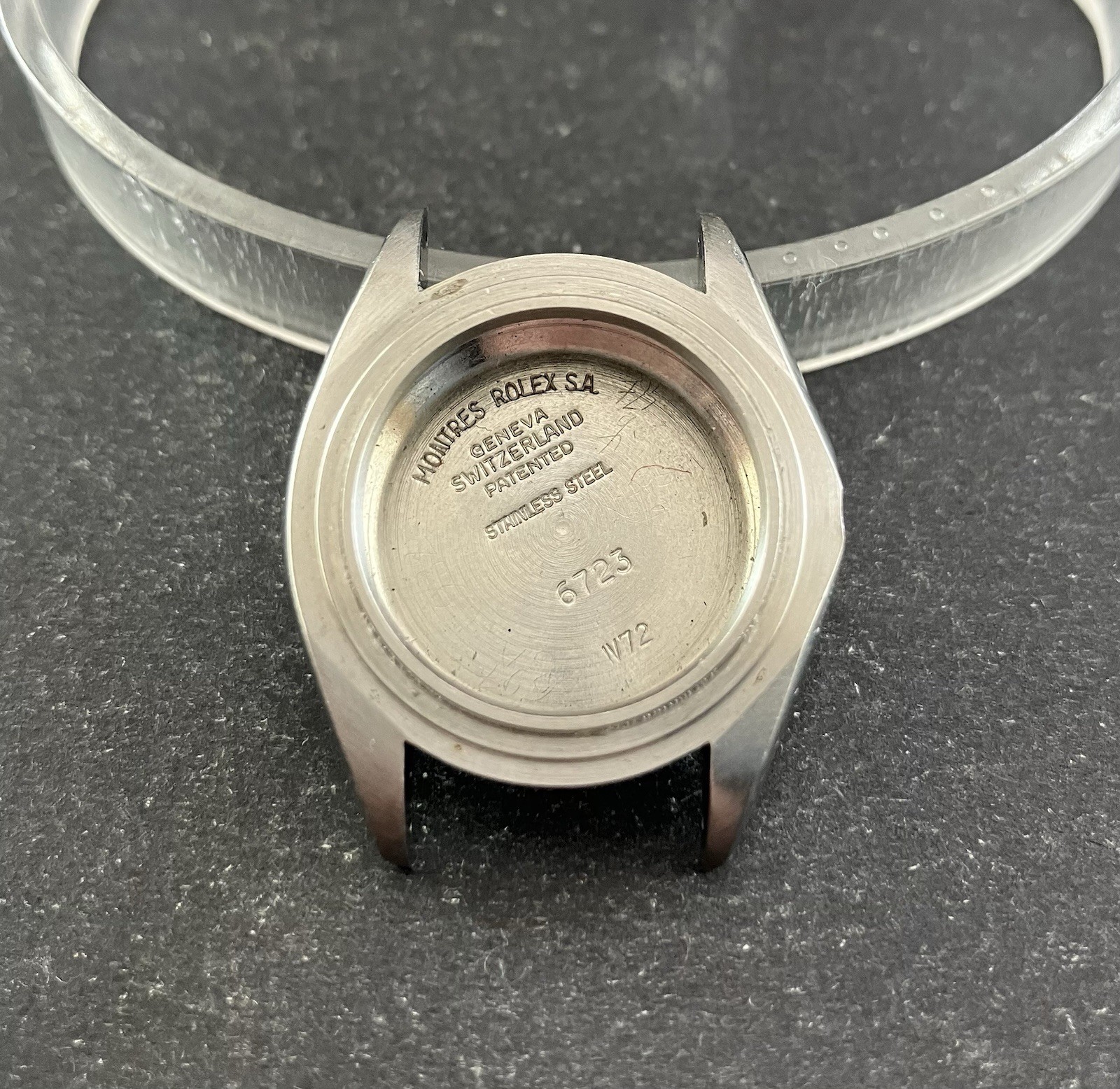 Original Ladies Rolex Oyster Perpetual Case Reference 6723. Circa 1981
