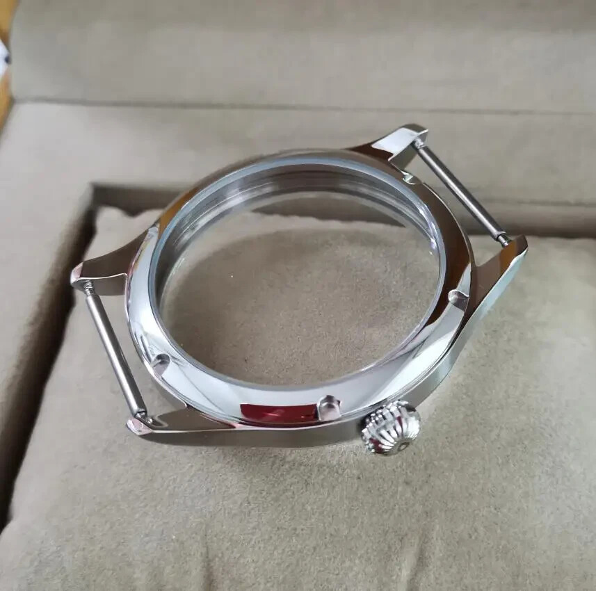 44mm Sterile 316L Steel Watch Case fit ETA 6497/6498 Tianjin ST36 Movement