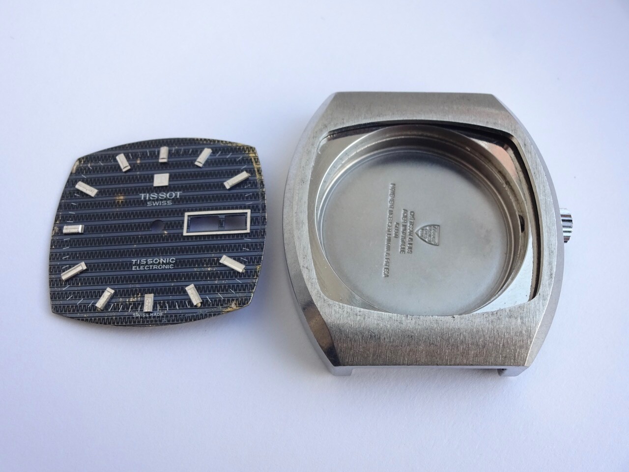 Tissot Steel Case Parts 47.800 for Tissonic 2020 ESA9164 F300 Tuning Fork (848A)
