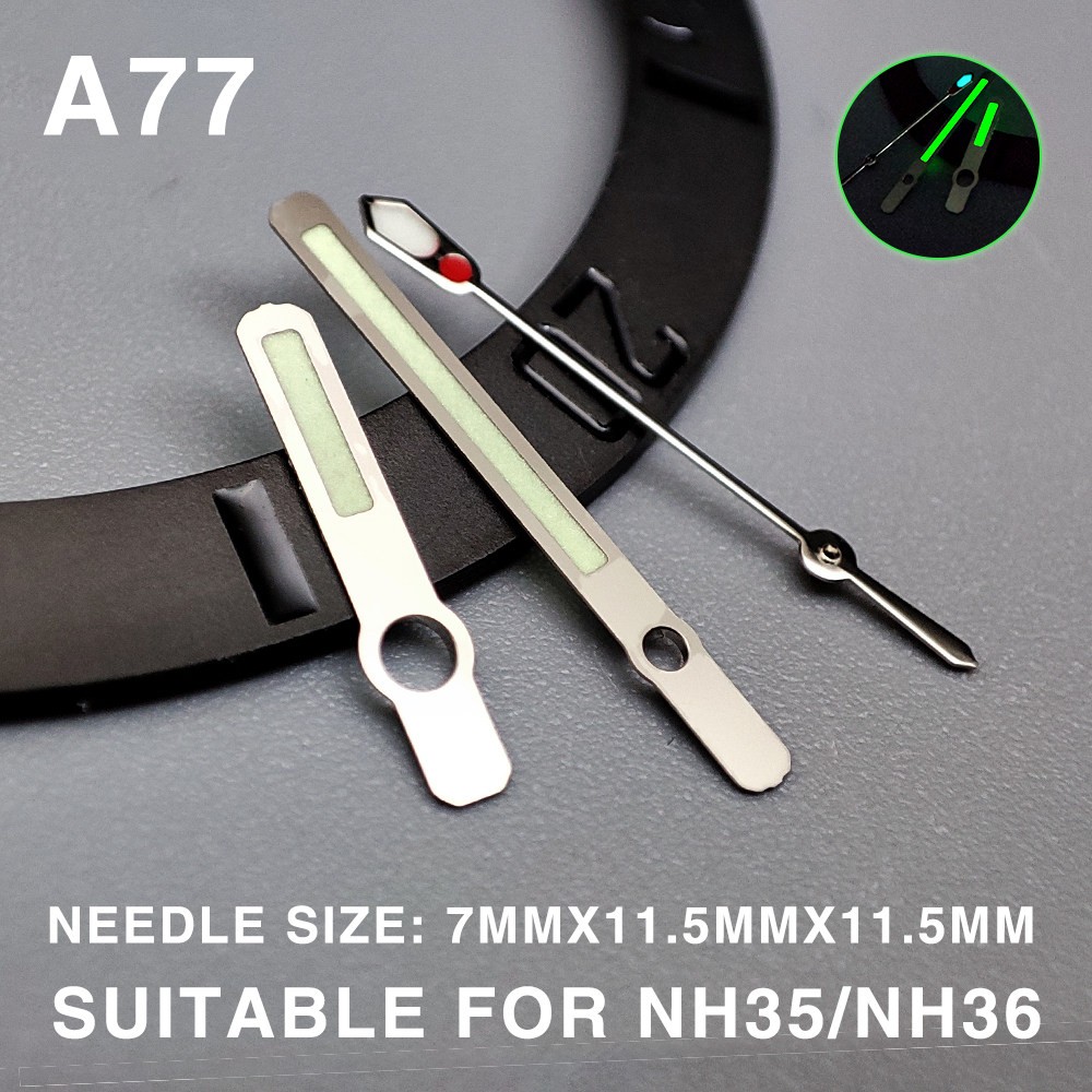 Watch Accessories NH35 Hands Luminous Watch Hands for NH35/36/4R35 Movements