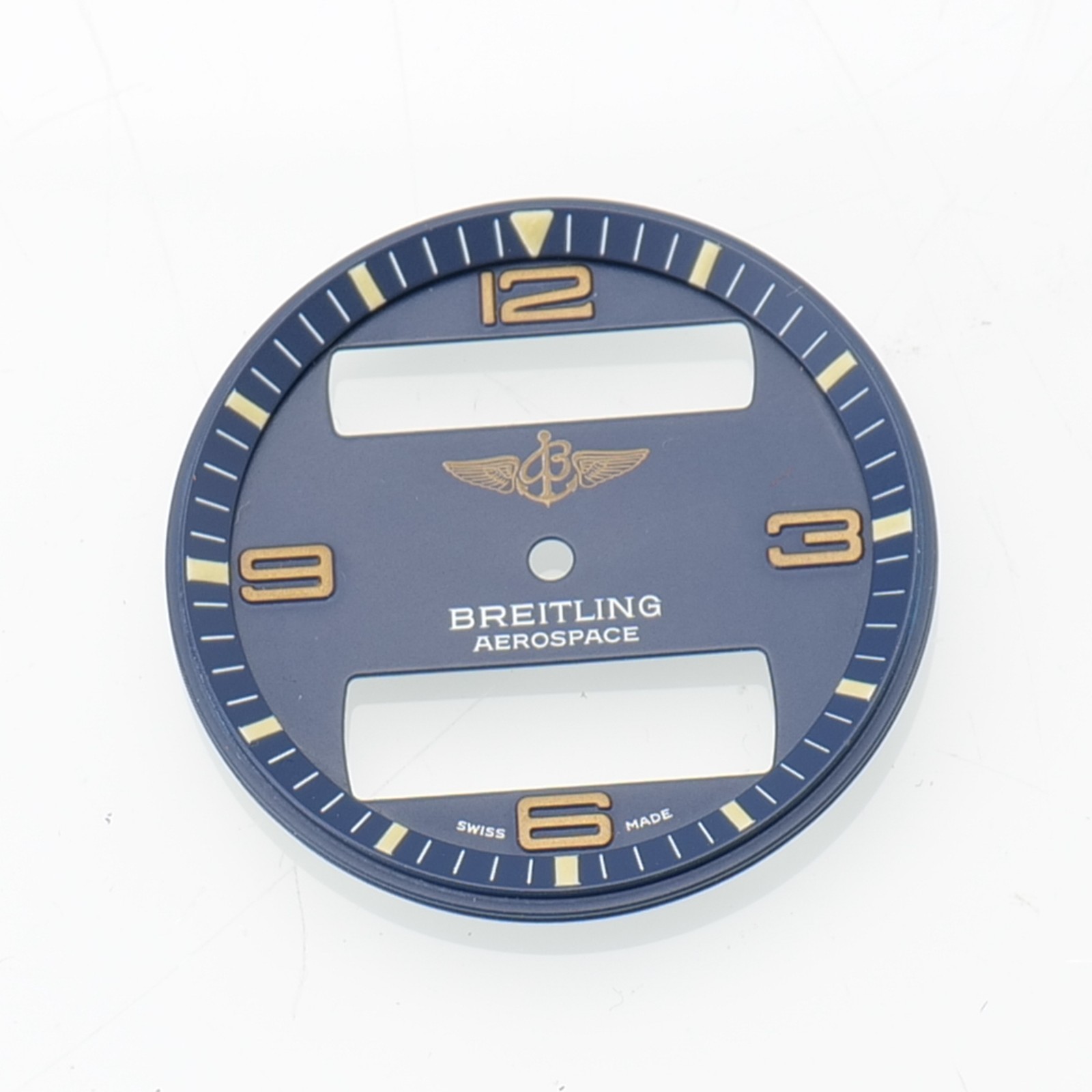 BREITLING AEROSPACE NAVY BLUE DIAL WATCH PART GENUINE GENUINE 32.6MM