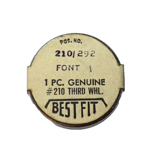 Font 1 Third Wheel Complete watch part #210/292